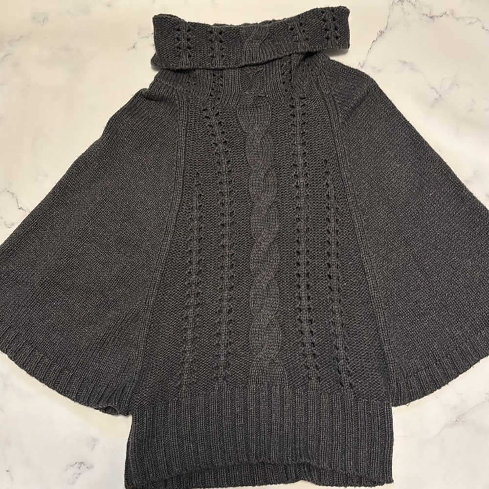 C’est City Knit Poncho Sweater